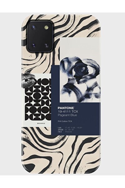 Duadan Samsung Note 10 Lite Kılıf Desenli Baskılı Silikon - bluepinkflowersss