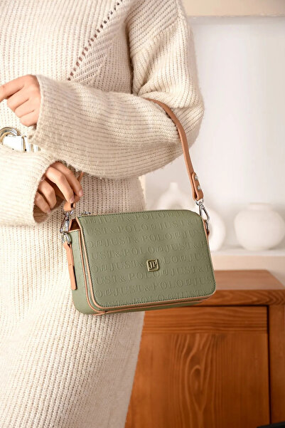 Just Polo Women's Embossed Printed Hand and Shoulder Bag Shoulder Bag