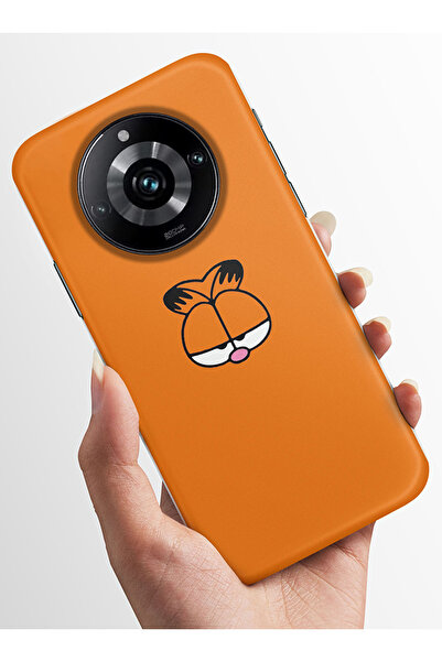 realme 11 Pro Plus Kılıf Kamera Korumalı Baskılı Silikon Kapak - garfield11