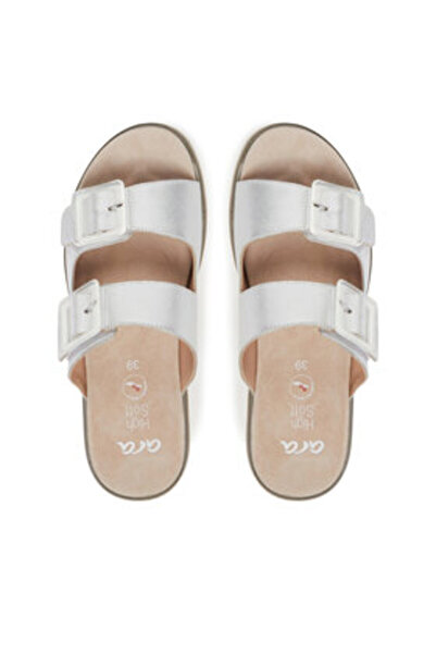 ARA Γυναικείες σαγιονάρες ασημί ARA-12-21011-12 BASIC GREY