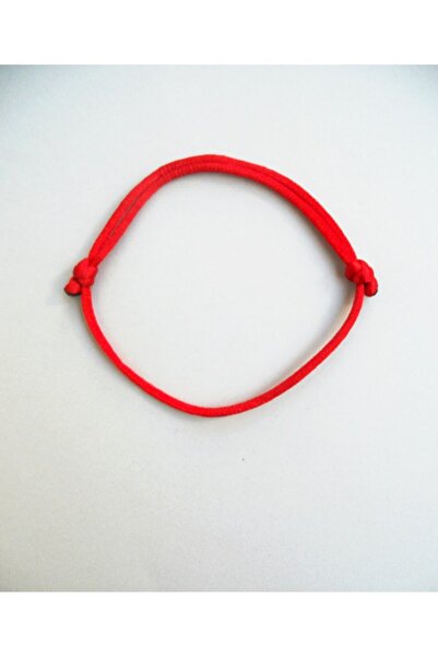 Femenino Kırmızı Saten İp Ayarlanabilir Halhal