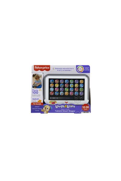 FISHER PRICE LAUGH LEARN SMART TABLET WITH 3 DEVELOPMENT LEVELS ROMANIAN LANGUAGE