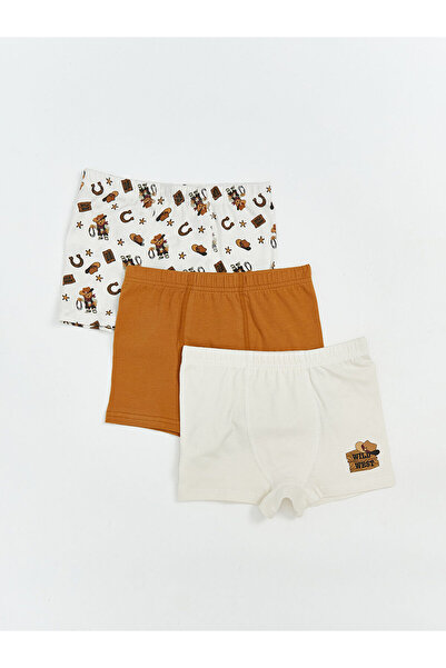 LC Waikiki Bear Teddy Printed Boys' Boxer 3-Piece Set