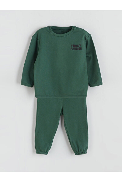 LC Waikiki Baskılı Erkek Bebek Sweatshirt ve Eşofman Alt