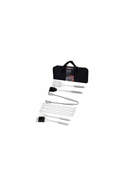 Strend Pro Ustensile pentru barbecue, grill, gratar, inox, cu geanta, set 12 ...