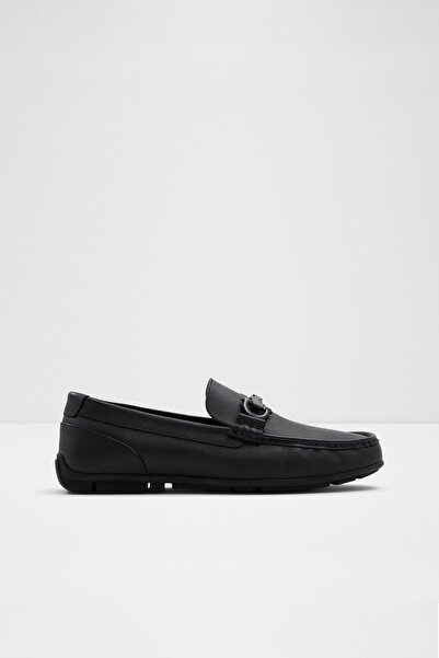 Aldo ORLOVOFLEXX-IN - Ανδρικό μαύρο slip-on loafer από γνήσιο δέρμα