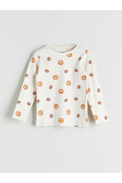 LC Waikiki Peak New Season Crew Neck Printed Baby Boy Pajama Set