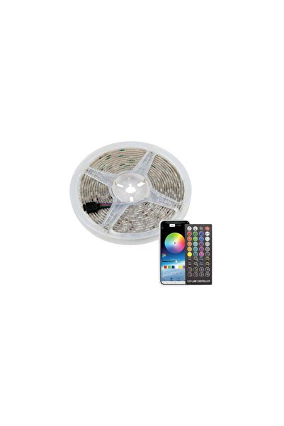 Mercaton Banda LED Mercaton, Smart, IP65, 36W, Bluetooth, Control din Aplicatie sau IR Remote, 10 Metri