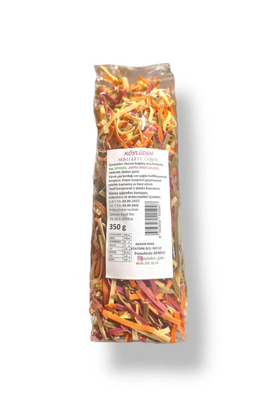 Köylüden Gıda Ev Eriştesi (Sebzeli) 350 gr.