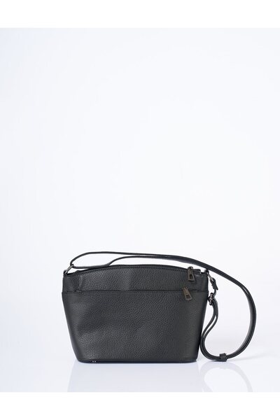 Kayra Geantă din piele artificială cu mai multe compartimente, neagră