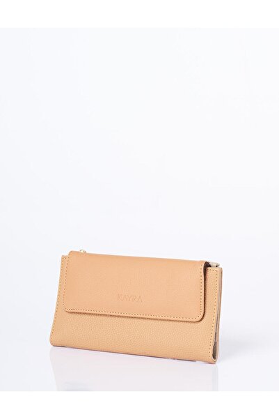 Kayra Magnet Closure Wallet Camel