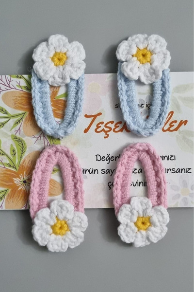 ELYTA KALİTEYİ UCUZA AL Girl's Hand-Knitted Handmade Snap Buckle – Stylish Ha...
