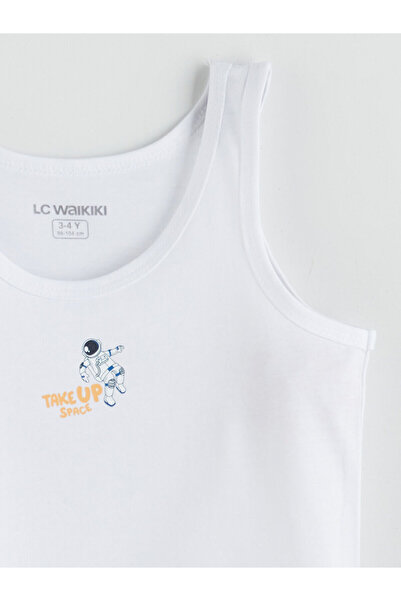 LC Waikiki Peak New Season Printed Cotton Boys' Undershirt 2-Pack