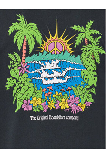 Quiksilver Island Sunrise Moe Ανδρικό μαύρο μπλουζάκι ΑΝΔΡΙΚΟ T-SHIRT AQYZT09543