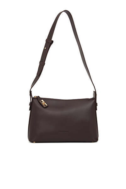 George Hogg Kahverengi Kadın Deri Postacı Çantası