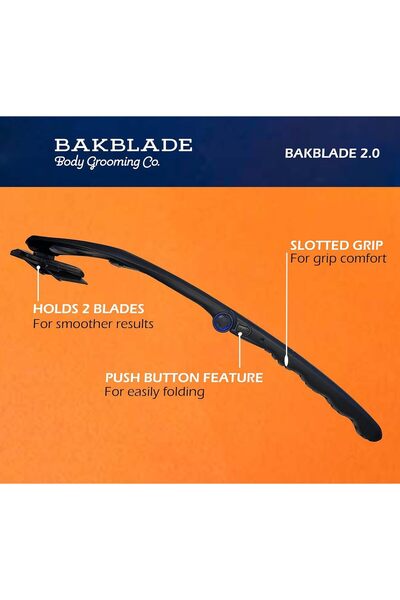 Hope ماكينة حلاقة الظهر للرجال - ماكينة حلاقة للظهر والجسم، شفرة أمان، للاستخ...