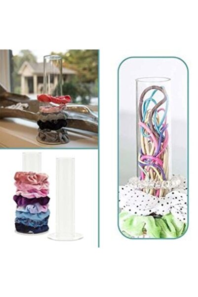 Silver Star Organizator de accesorii de păr cu elastice Ø5 x 24 cm