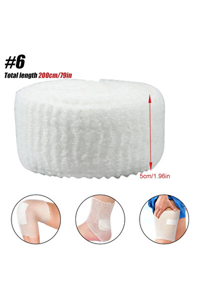 Choice 200-5 سم 1 لفة شبكة مرنة لضمادات الجروح شبكة أنبوبية ضمادة أنبوبية شاش...