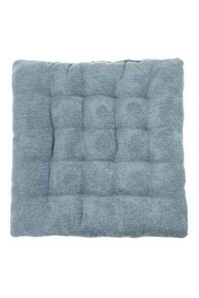 Jumbo Pernă decorativă pentru scaun, model chenilă, albastru, 40 x 40 cm