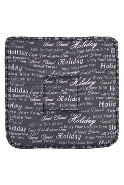 Silver Star Chair Cushion Gray Messages 38 x 38 cm
