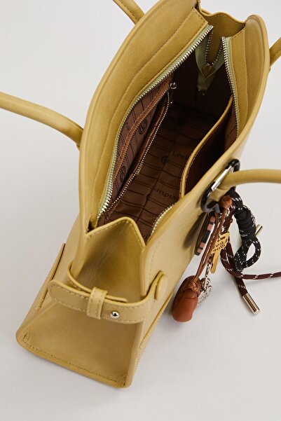 Levidor Green Long Strap Shoulder Bag with Charm Detail