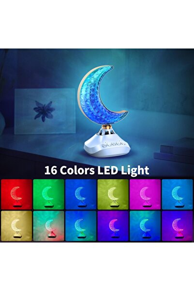 Generic Quran Speaker & LED Desk Lamp 16-Color RGB Touch Light with Remote Control for Bedroom & Living Room