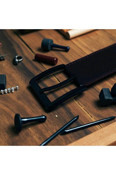 srtfootcare Cataramă pentru centură 3,8 cm vopsită în negru 1 bucată