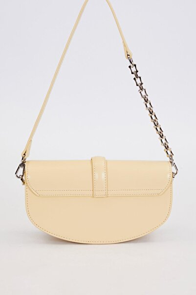 Levidor Yellow Metal Detailed Shoulder Bag