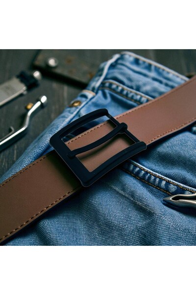 srtfootcare Cataramă pentru centură 3,8 cm vopsită în negru 1 bucată