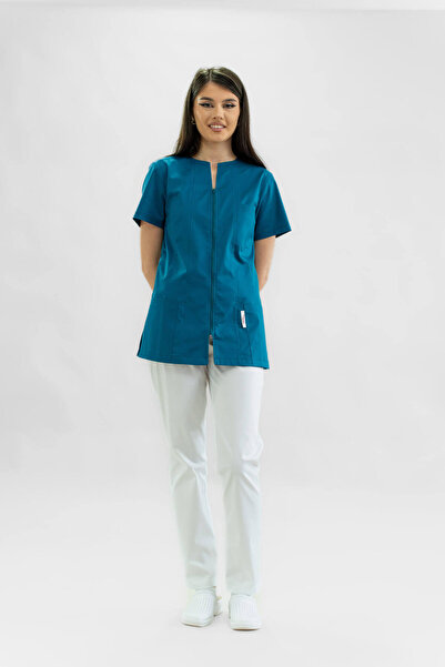 Masstex SALE - LIMITED STOCK - LENA MEDICAL BLOUSE, PETROL BLUE