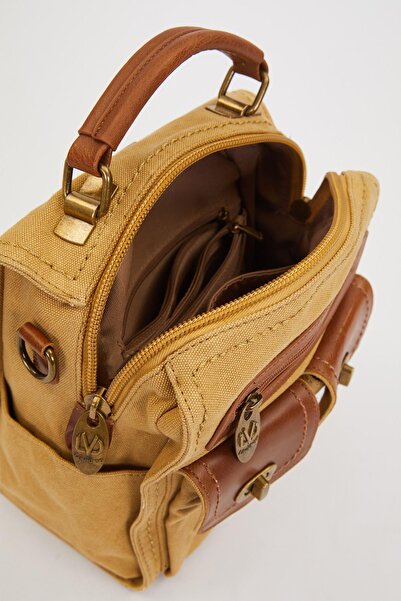 Levidor Τσάντα ώμου με φερμουάρ διπλού ματιού βιζόν