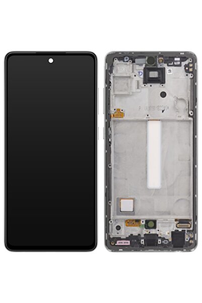 Samsung Ecran tactil Galaxy A52s 5G A528, cu ramă, alb, Service Pack