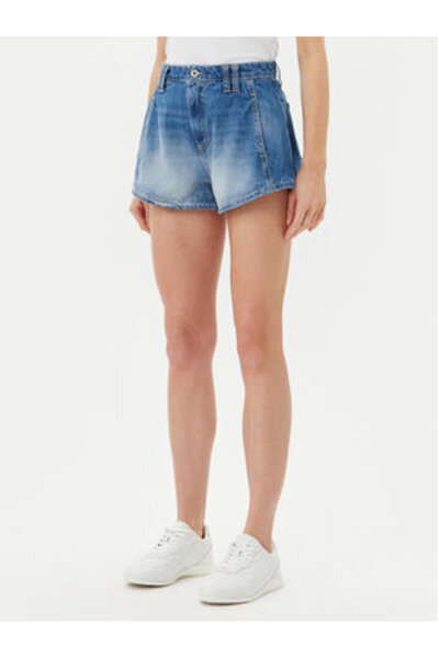 please Γυναικείο τζιν σορτς D0KDEH0W7S Μπλε