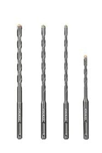 Ingco مجموعة رؤوس مثقاب مطرقة SDS Plus من 4 قطع AKDB2055 - مثقاب عالي الأداء للخرسانة والبناء