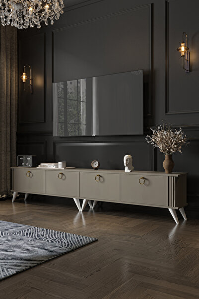 Givayo Mobilya OLİVİA TV ÜNİTESİ - 240 cm Ayaklı Kullanım