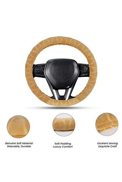 Generic Medium Universal Steering Wheel Cover MG-TY023, Anti-Slip Grip, Easy Fit, Protects from Wear & Tear