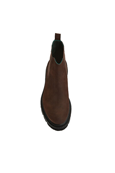 George Hogg Kahverengi Lastik Detaylı Erkek Deri Bot