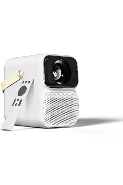 wanbo Proiector portabil T6 Max, 650 lumeni, 1080p, wireless, Android, alb