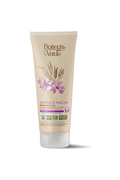 Bottega Verde Gel de duș delicat cu ovăz hiperfermentat și extract de nalbă - Avena e Malva 200 ML