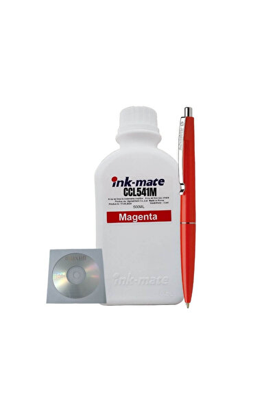 Ink-mate Set Flacon Refill Cerneala Compatibil Canon 1x500ml CL-541 Magenta, Pix Schneider si 1buc C