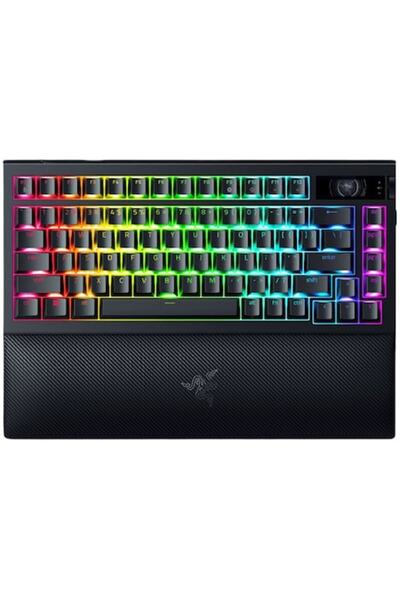 RAZER Tastatură de gaming BlackWidow V4 Pro 75% ISO, wireless-Bluetooth-wireless, structură americană, neagră
