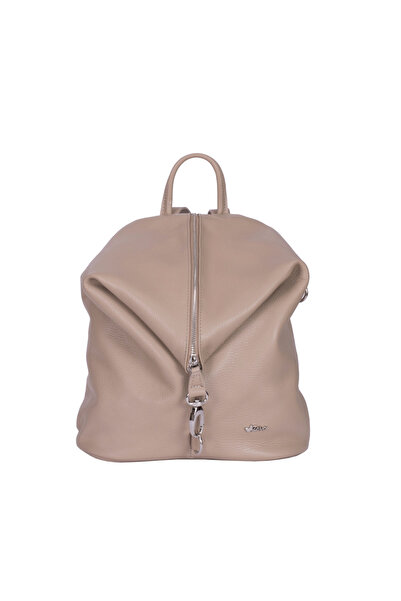 ZEVO Women's Cream Backpack, Leather, Aida