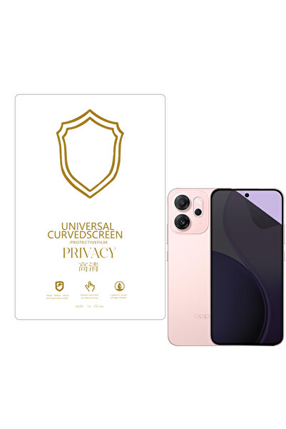 Microcase Oppo Reno 14F ile Uyumlu Privacy Gizlilik Filtreli Hayalet Nano Ekr...