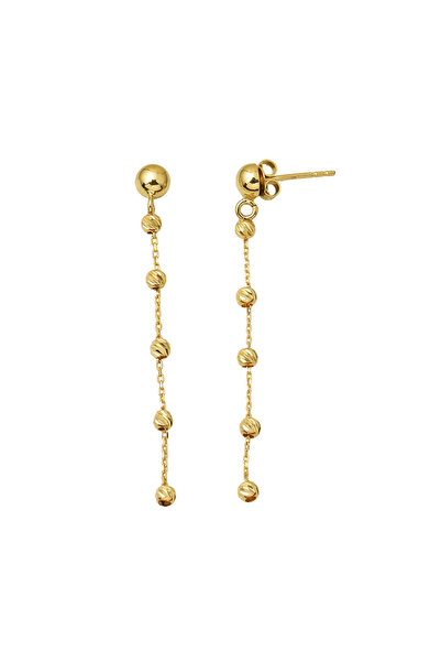 Bilezikci 14 Ayar Altın Dorika Sallantılı Küpe