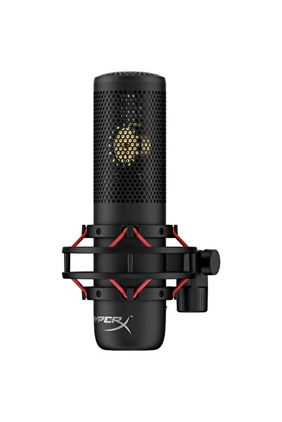 HyperX ProCast XLR Microphone with Condenser Cardioid, Anti-Vibration Shock Mount, and Shield