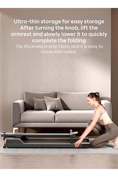 Ehi 2.25hp Folding Treadmills, 2 In 1 Under Desk Treadmill, Portable Walking Pad, Remote Control