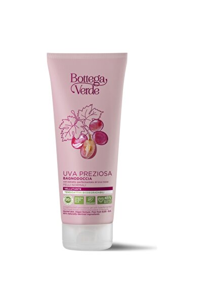 Bottega Verde Gel de duș pentru ten normal cu extract de struguri roșii hiperfermentat - Uva Preziosa, 200 ml