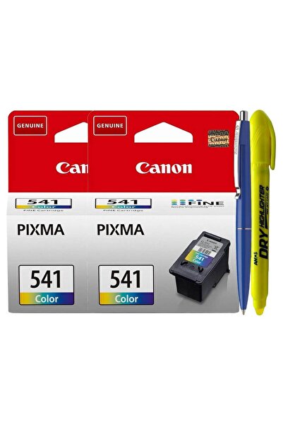 Canon Set Cartus Cerneala Original 2xCL-541 Color, Pix Schneider si Textmarker Non Toxic
