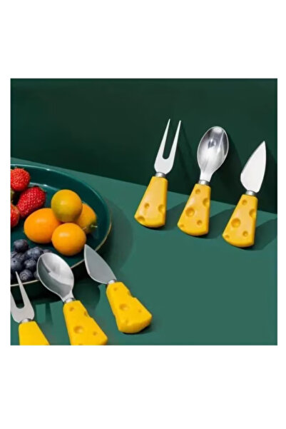 OEM Set of 3 mini cheese knife + fork + spoon
