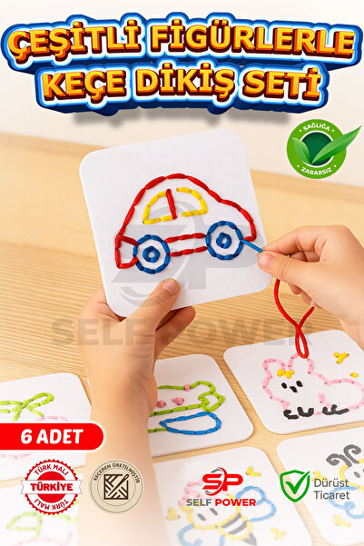 Self Power Başlangıç Dikiş Seti - 6 Adet El Yapımı , Keçe Malzeme, Kolay ve E...